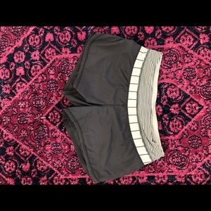 Grey lululemon running shorts
